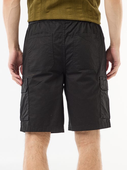 Bermuda chino in popeline con tasche a patta - Kiabi