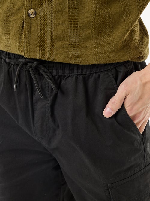 Bermuda chino in popeline con tasche a patta - Kiabi