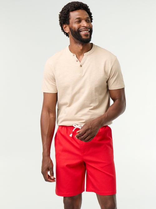 Bermuda chino in tessuto dobby - Kiabi Bermuda chino in tessuto dobby - Kiabi
