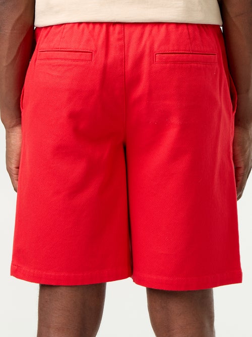 Bermuda chino in tessuto dobby - Kiabi Bermuda chino in tessuto dobby - Kiabi