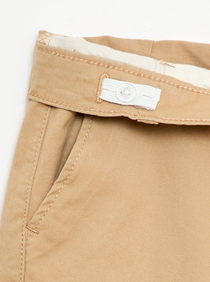 Bermuda chino in twill Beige - Kiabi