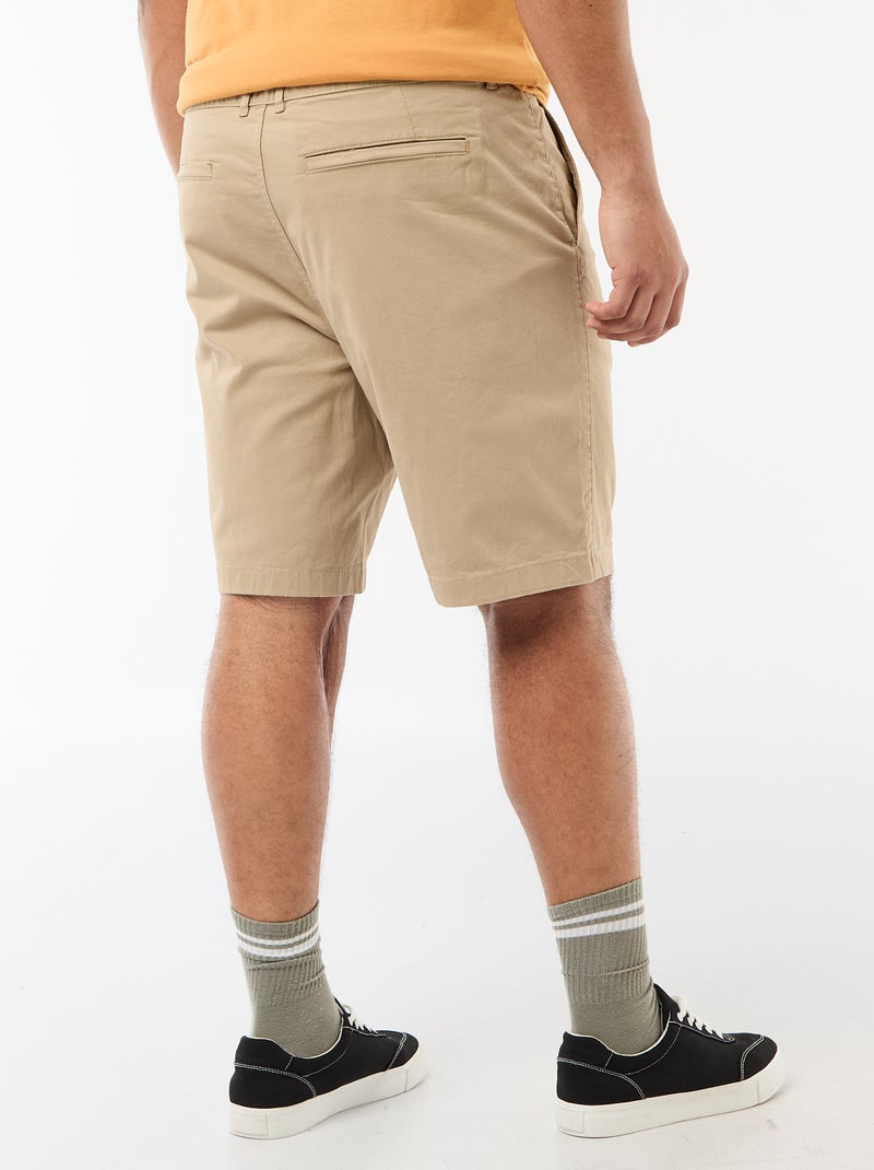 Bermuda chino in twill Beige - Kiabi