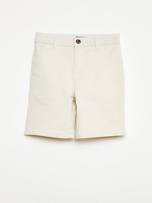 Bermuda chino in twill - Kiabi
