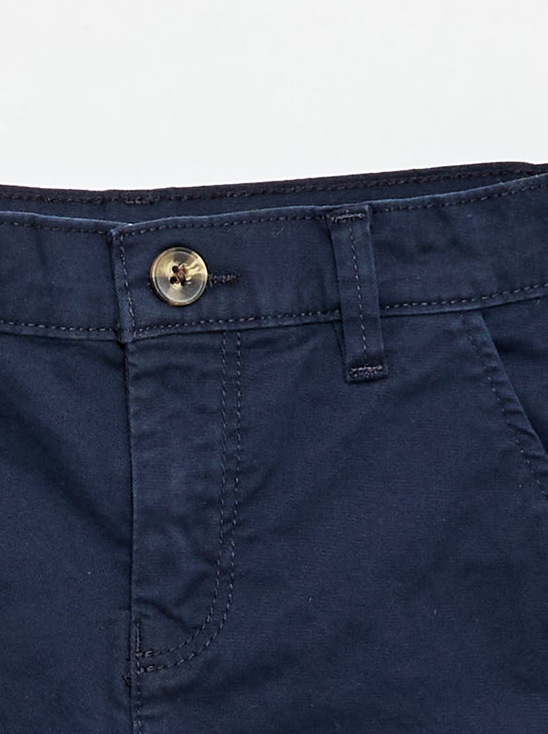 Bermuda chino in twill Blu - Kiabi