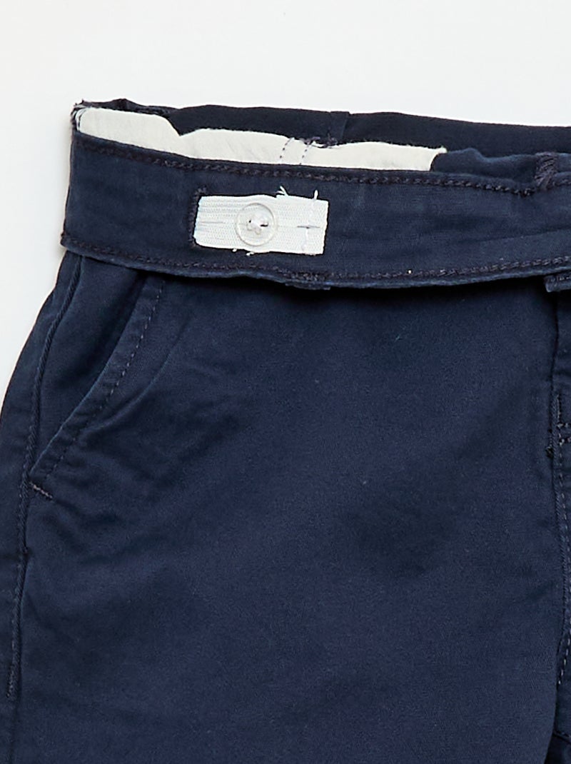 Bermuda chino in twill Blu - Kiabi