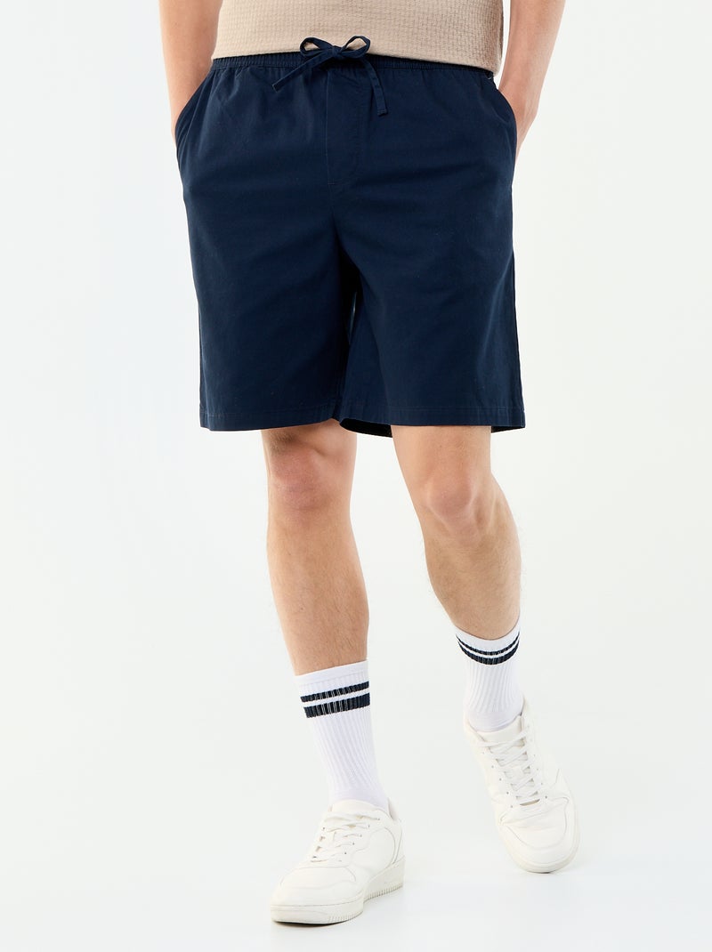 Bermuda chino in twill Blu - Kiabi