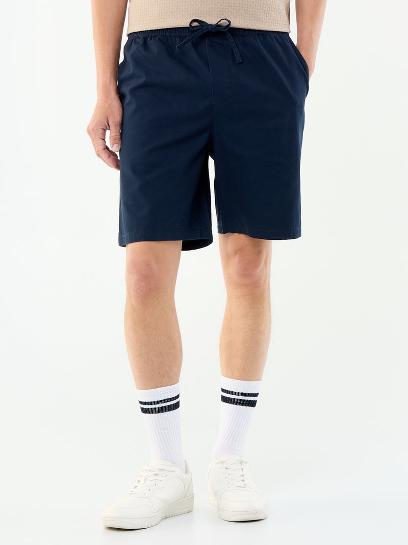 Bermuda chino in twill Blu - Kiabi