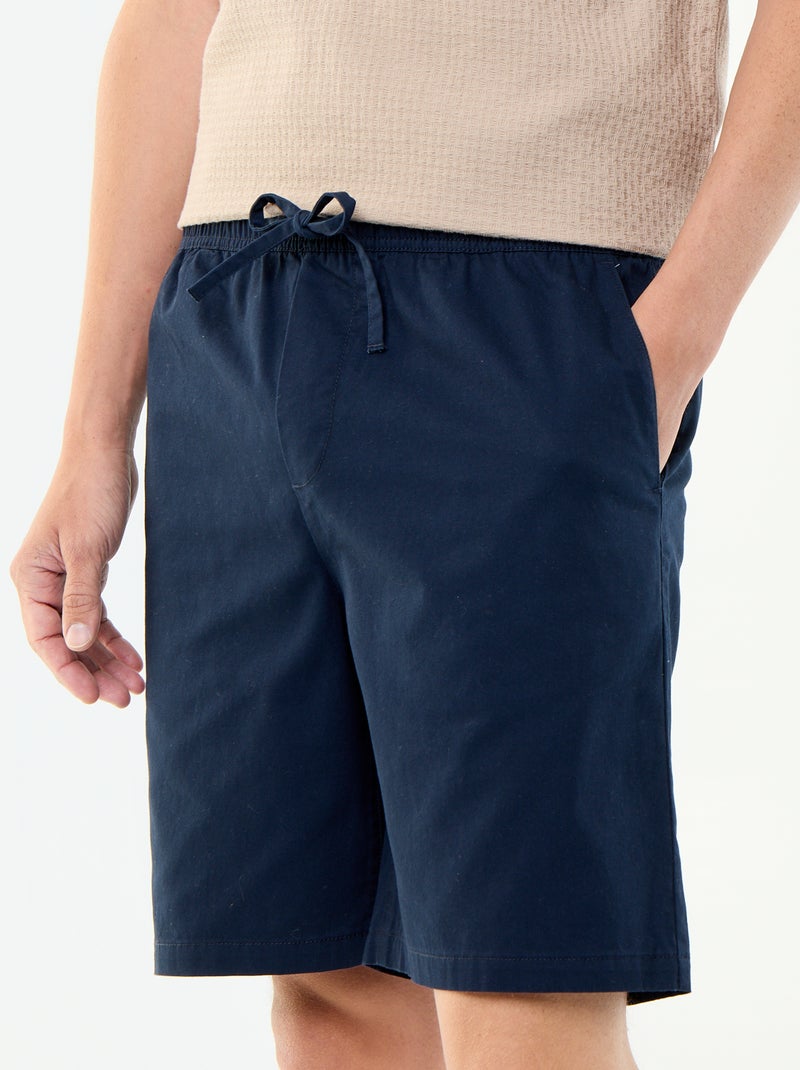 Bermuda chino in twill Blu - Kiabi
