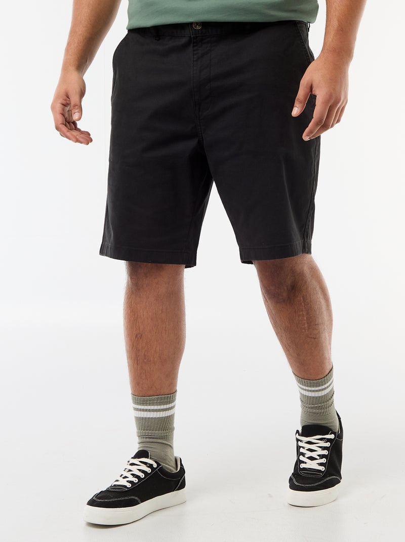 Bermuda chino in twill Nero - Kiabi