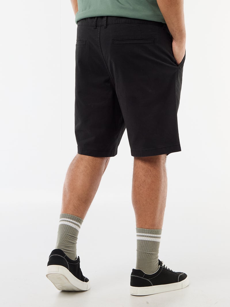 Bermuda chino in twill Nero - Kiabi