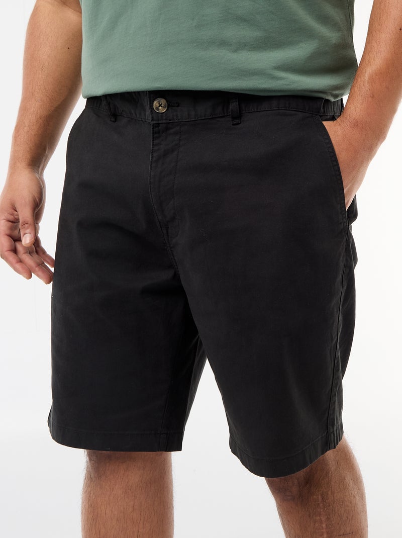 Bermuda chino in twill Nero - Kiabi