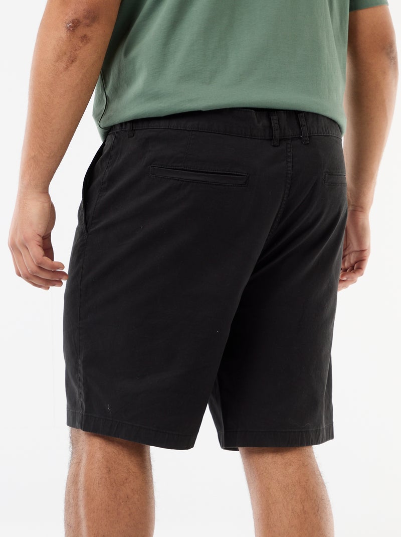Bermuda chino in twill Nero - Kiabi