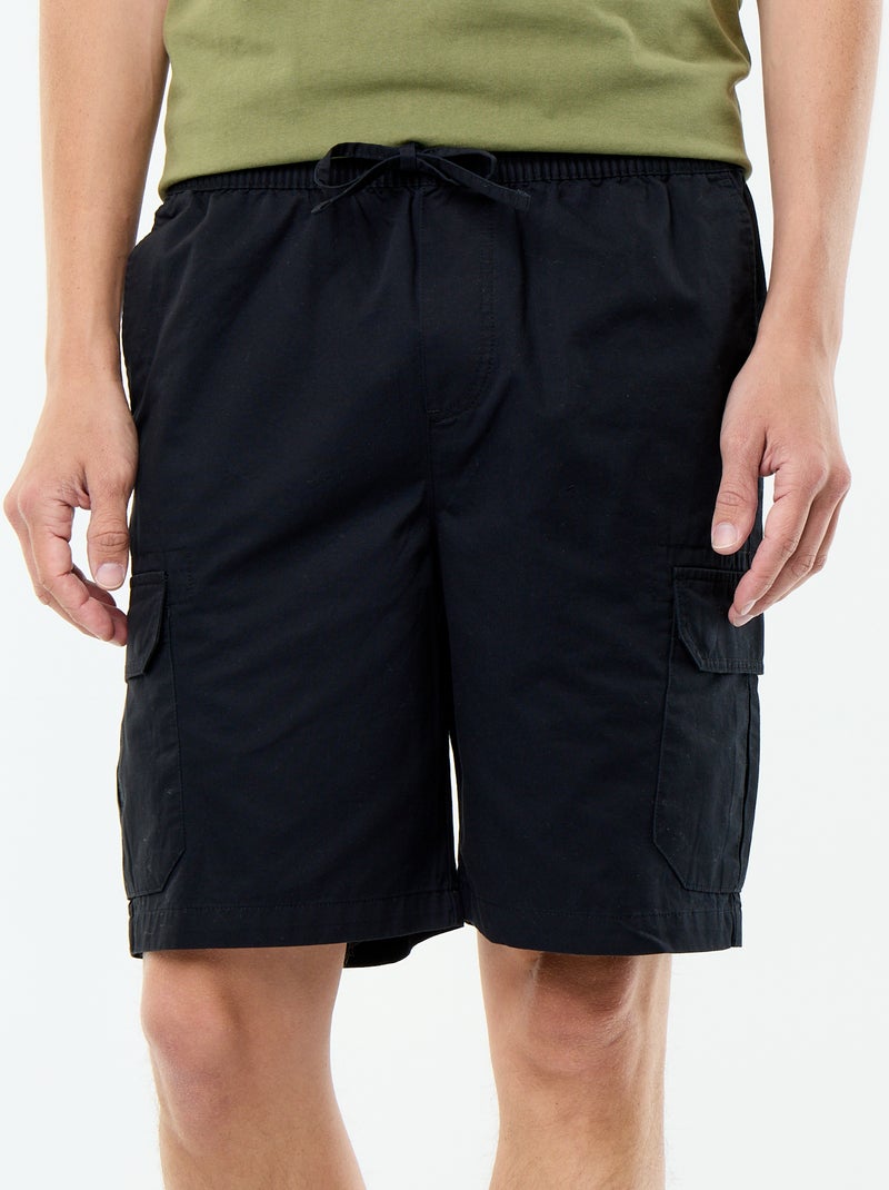 Bermuda chino in twill Nero - Kiabi