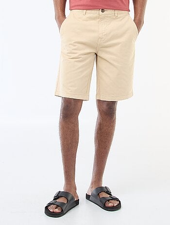 Bermuda chino in twill tinta unita