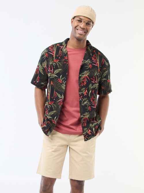 Bermuda chino in twill tinta unita - Kiabi