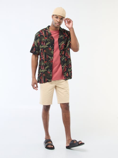 Bermuda chino in twill tinta unita - Kiabi