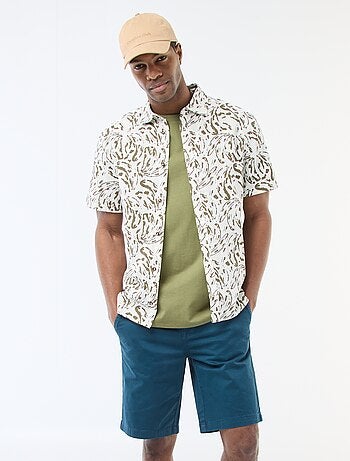 Bermuda chino in twill tinta unita