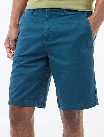 Bermuda chino in twill tinta unita