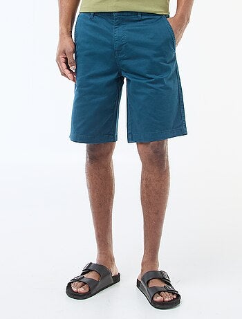 Bermuda chino in twill tinta unita