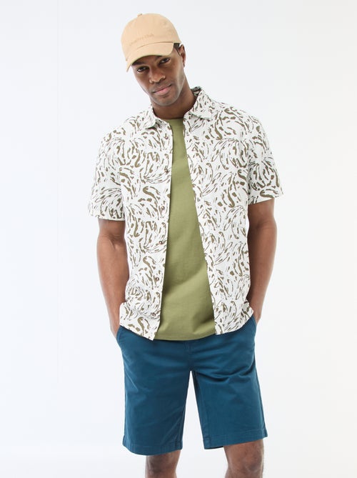 Bermuda chino in twill tinta unita - Kiabi