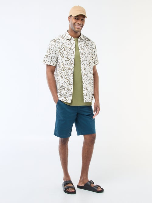 Bermuda chino in twill tinta unita - Kiabi