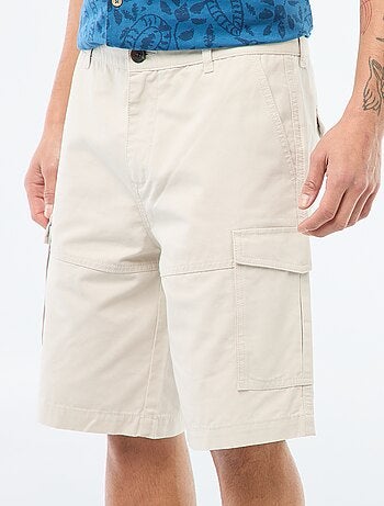 Bermuda chino in twill tinta unita multitasche