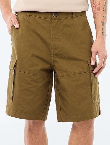 Bermuda chino in twill tinta unita multitasche