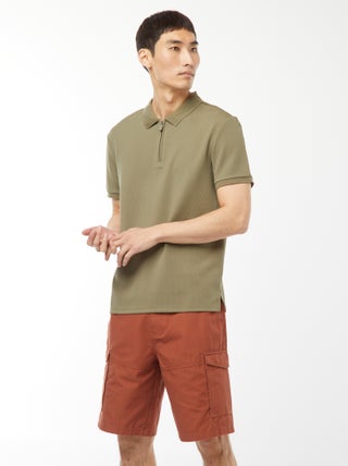 Bermuda chino in twill tinta unita multitasche