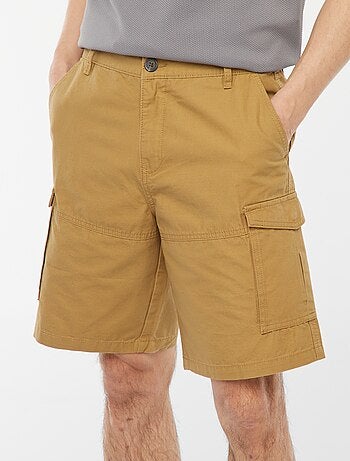 Bermuda chino in twill tinta unita multitasche