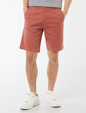 Bermuda chino in twill tinta unita