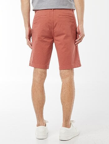 Bermuda chino in twill tinta unita