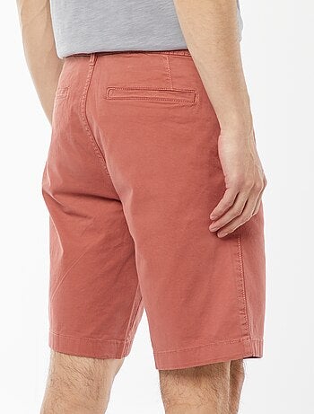 Bermuda chino in twill tinta unita