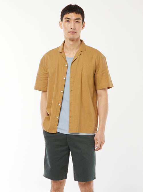 Bermuda chino in twill tinta unita - Kiabi