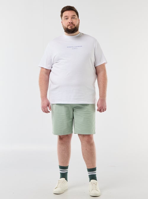 Bermuda chino in twill - Kiabi