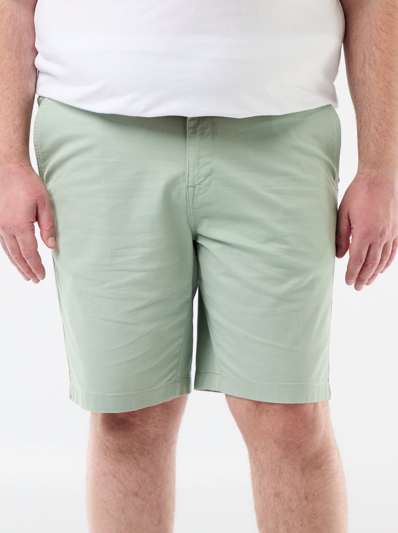 Bermuda chino in twill Verde - Kiabi