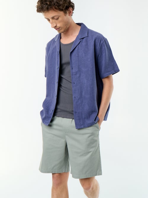 Bermuda chino in twill - Kiabi