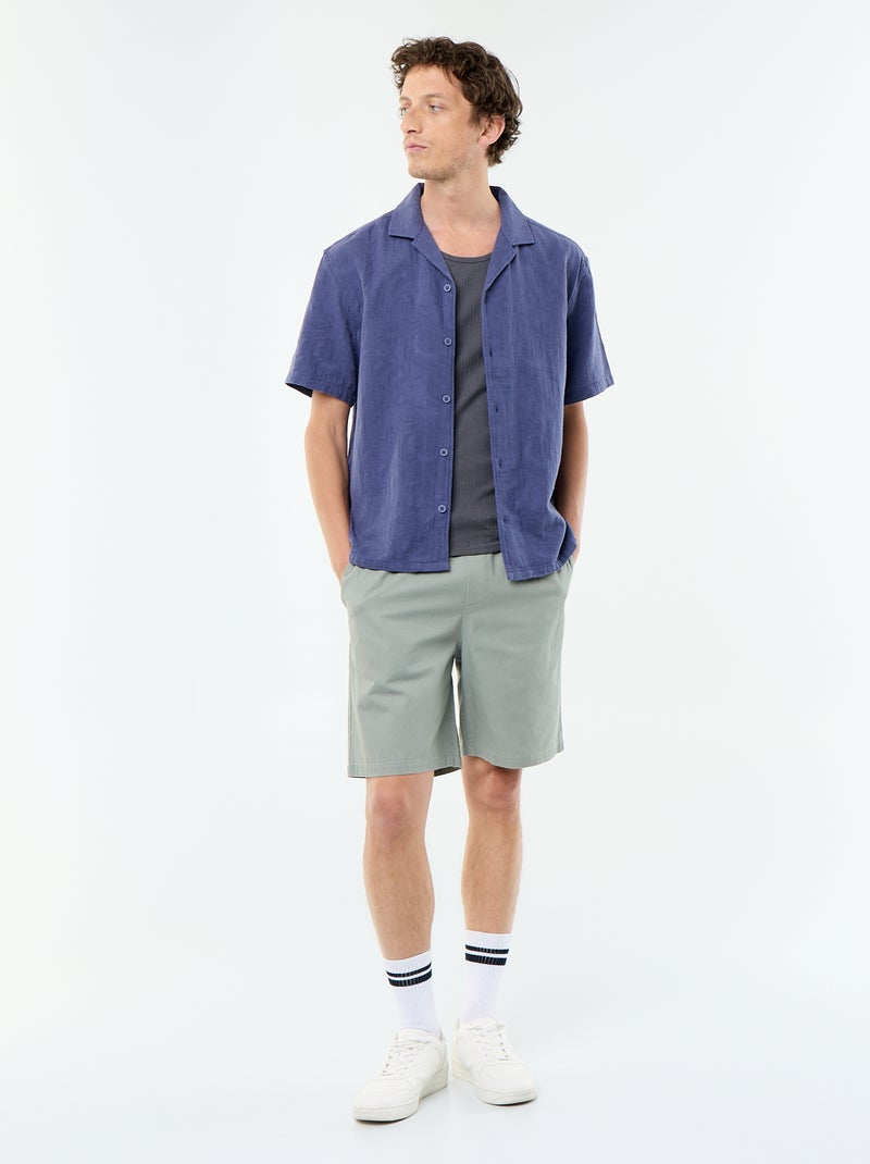 Bermuda chino in twill Verde - Kiabi