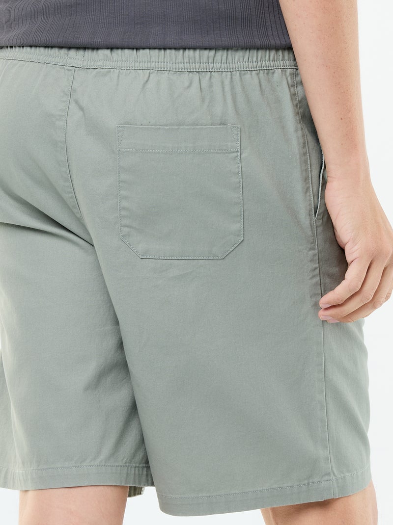Bermuda chino in twill Verde - Kiabi