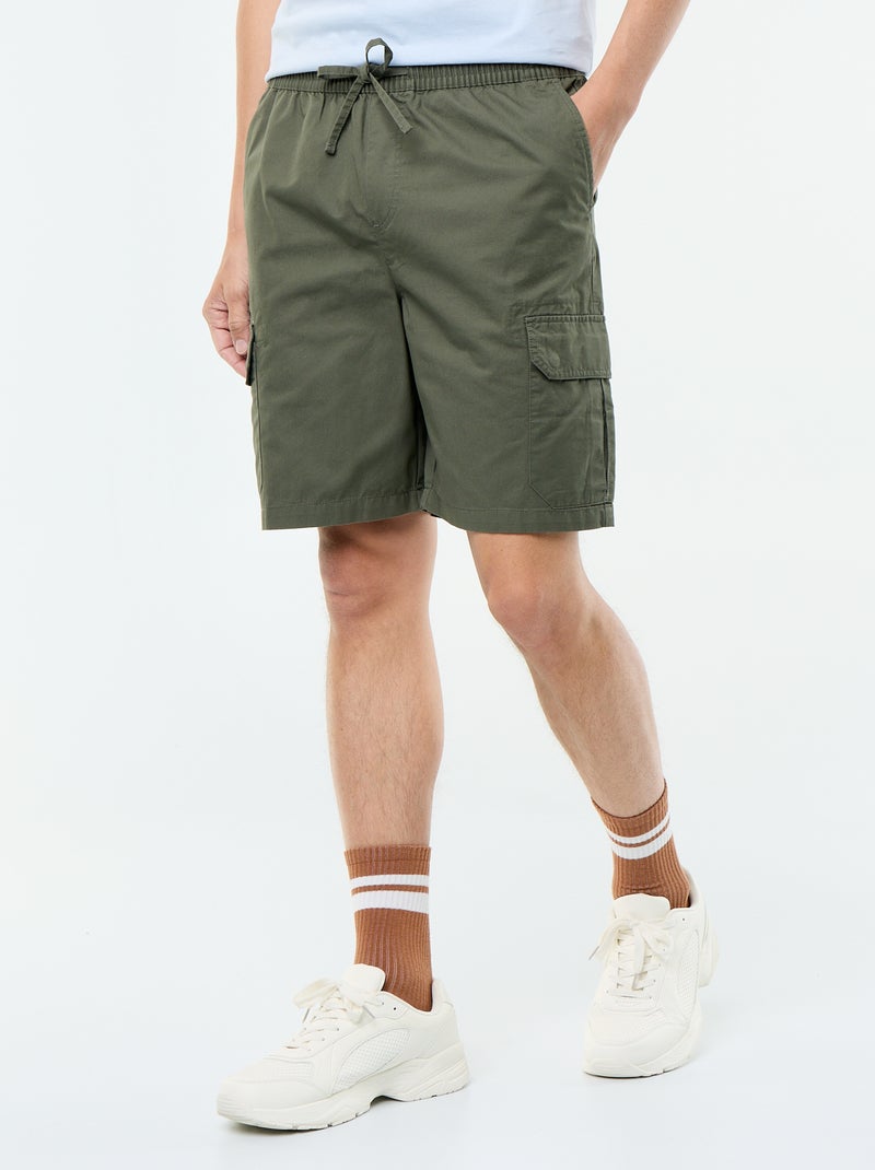 Bermuda chino in twill Verde - Kiabi