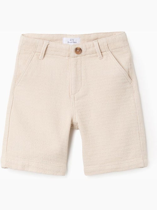 Bermuda chino midi in cotone dobby - Kiabi