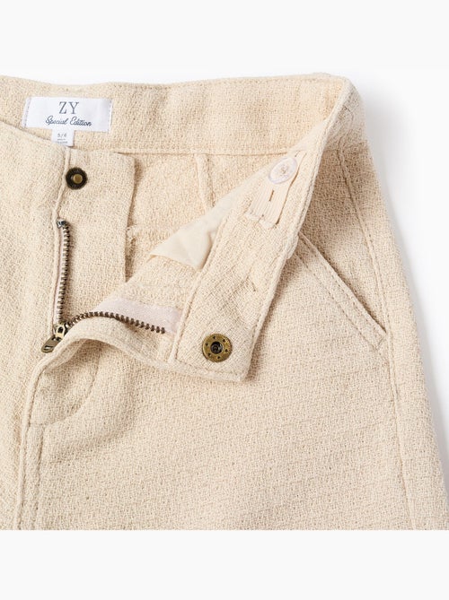 Bermuda chino midi in cotone dobby - Kiabi