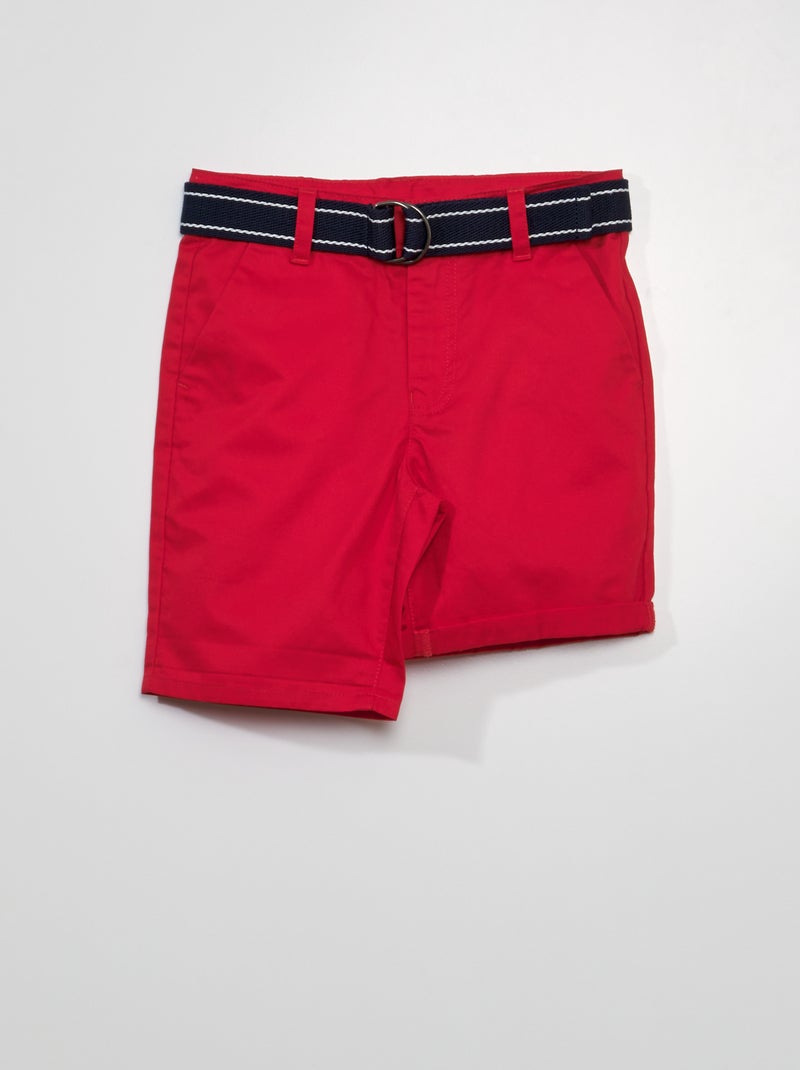 Bermuda chino rosso - Kiabi