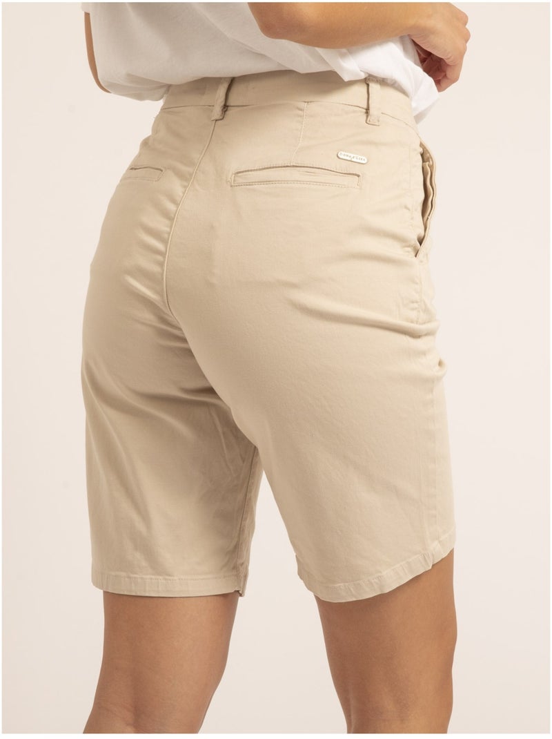 Bermuda chino slim XILAMA Beige - Kiabi