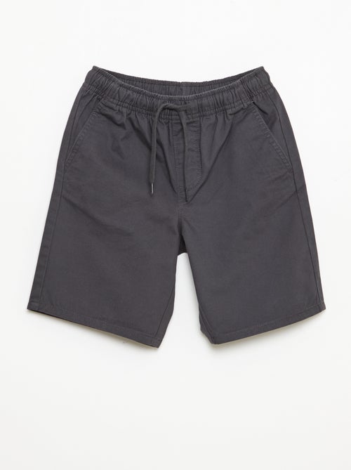 Bermuda chino tinta unita con lacci - Kiabi