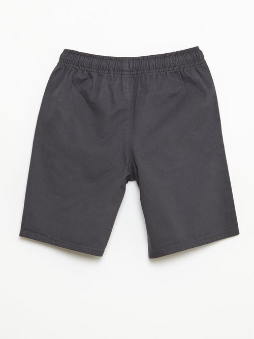 Bermuda chino tinta unita con lacci - Kiabi