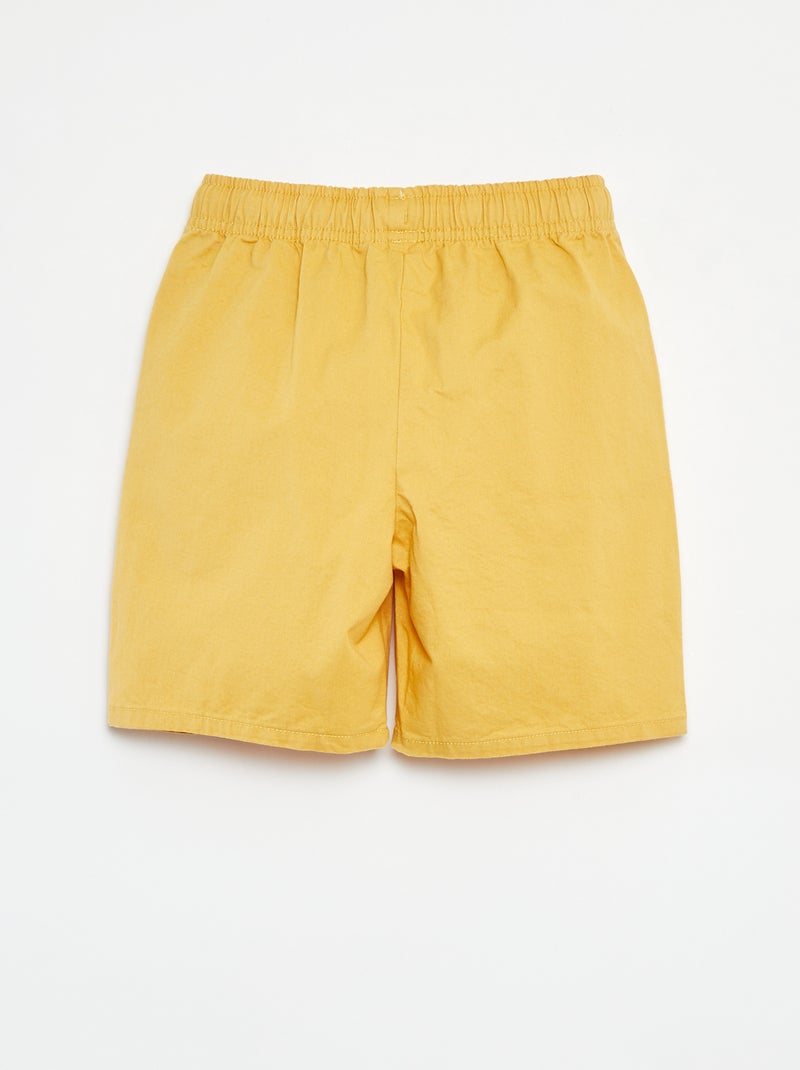 Bermuda chino tinta unita GIALLO - Kiabi