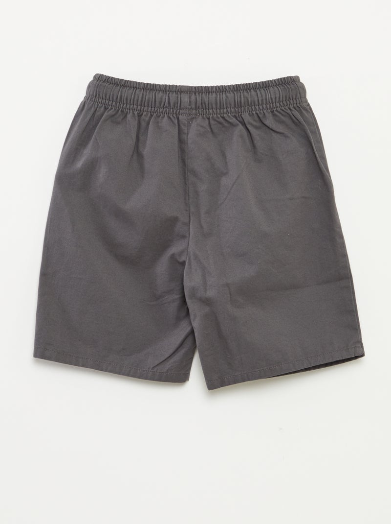 Bermuda chino tinta unita grigio - Kiabi