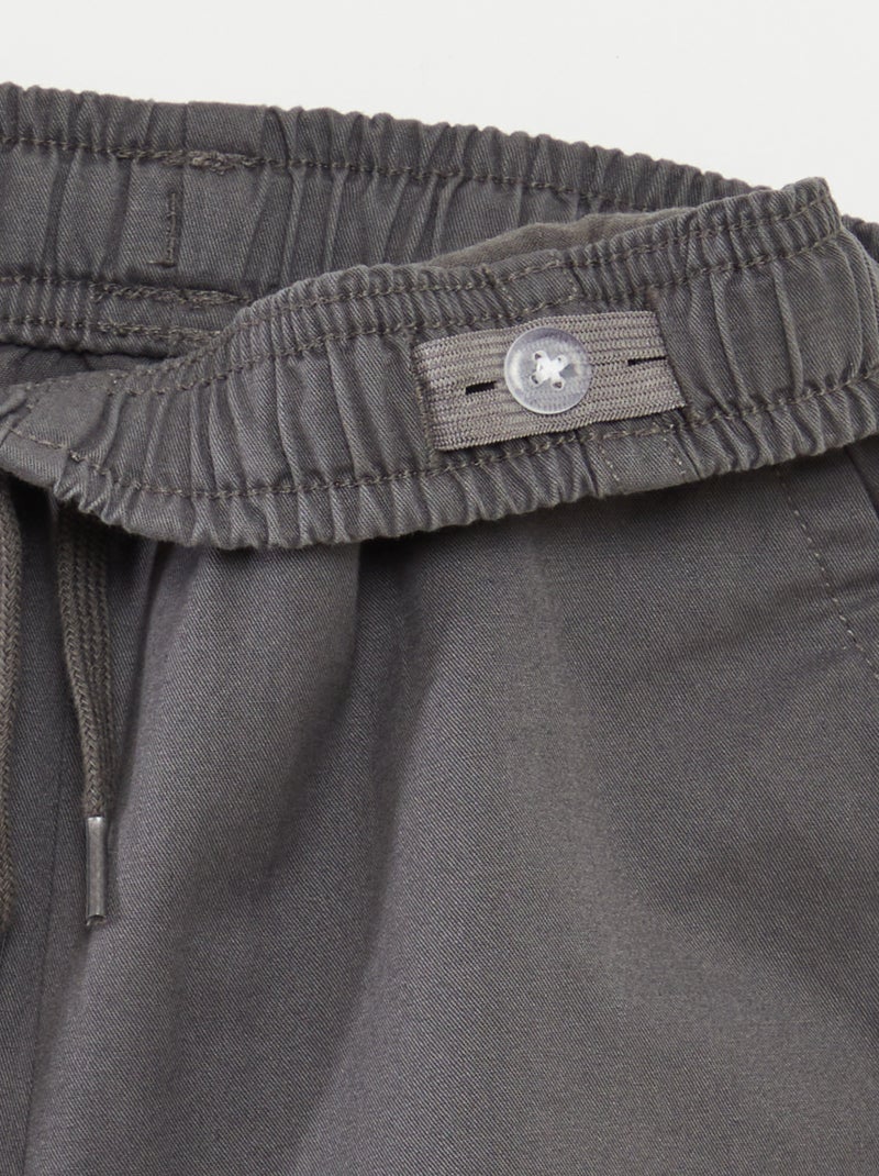 Bermuda chino tinta unita grigio - Kiabi