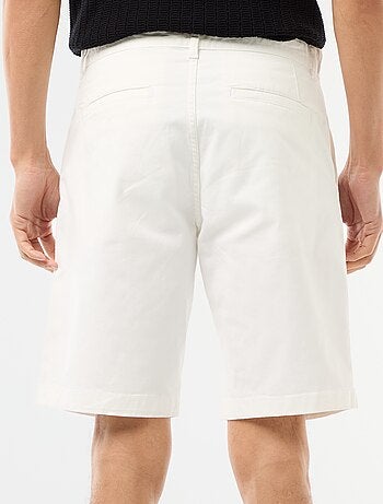 Bermuda chino tinta unita in twill