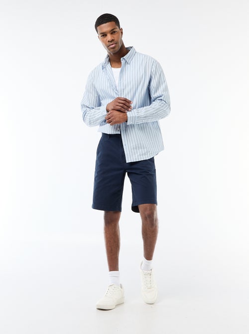 Bermuda chino tinta unita in twill - Kiabi